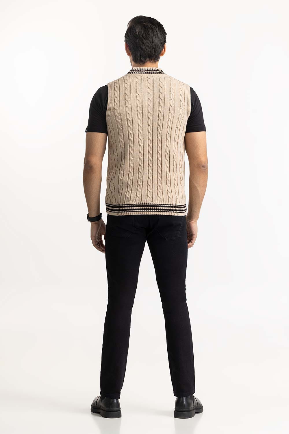 Camel Cricket Sleeveless Sweater SWT-FSLVN22-107