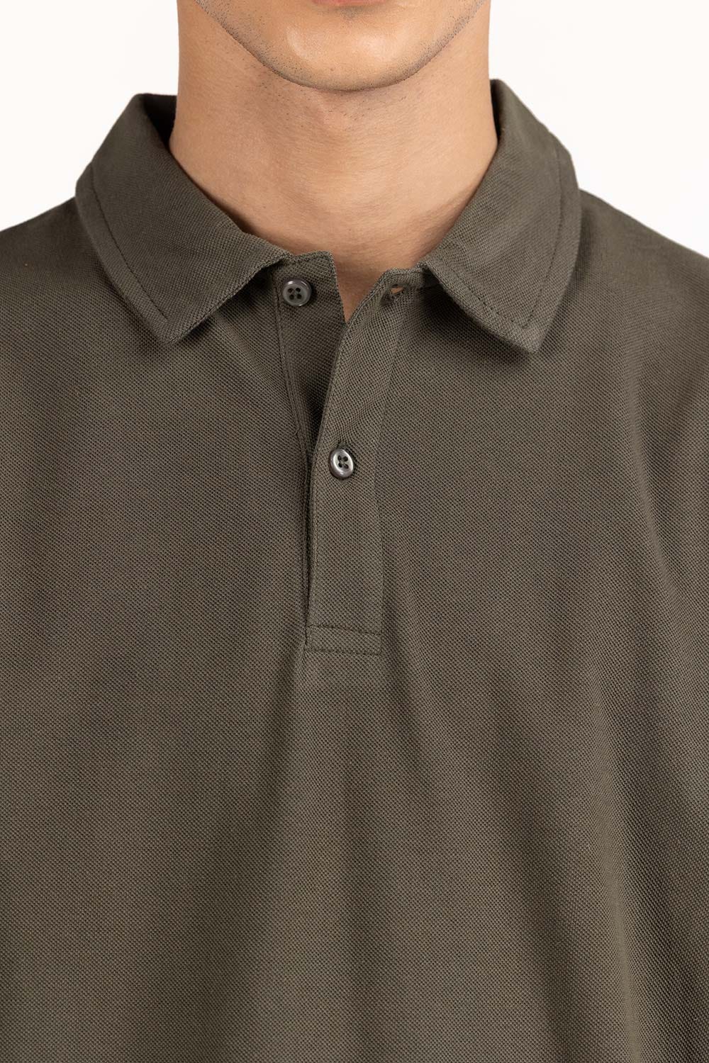 Camo Green Basic Polo PS-FPK23-252