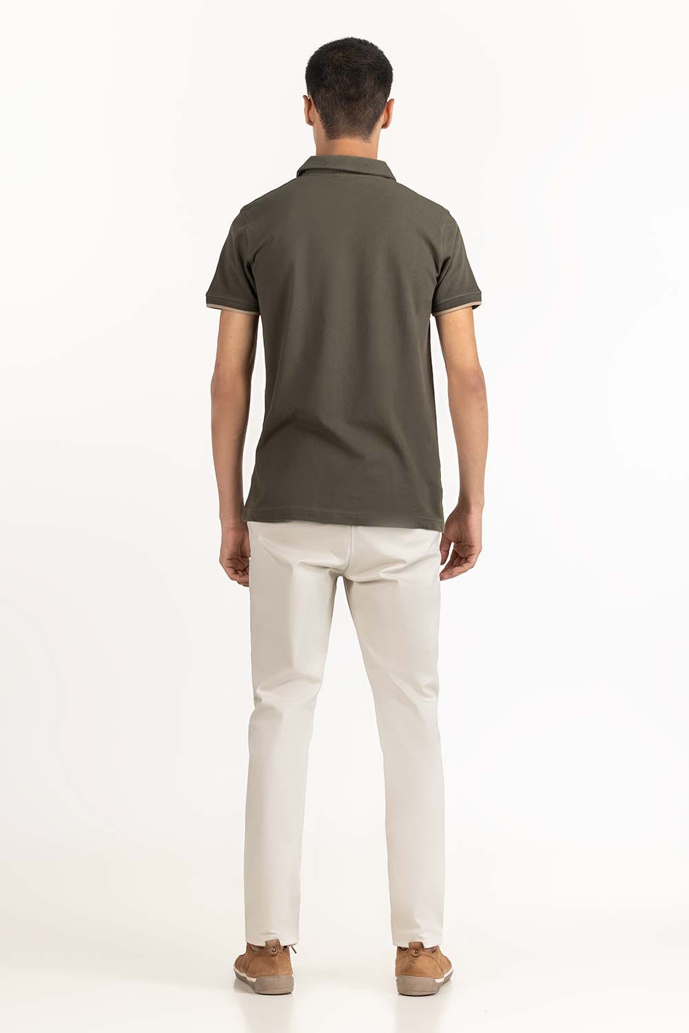 Camo Green Basic Polo PS-FPK23-252