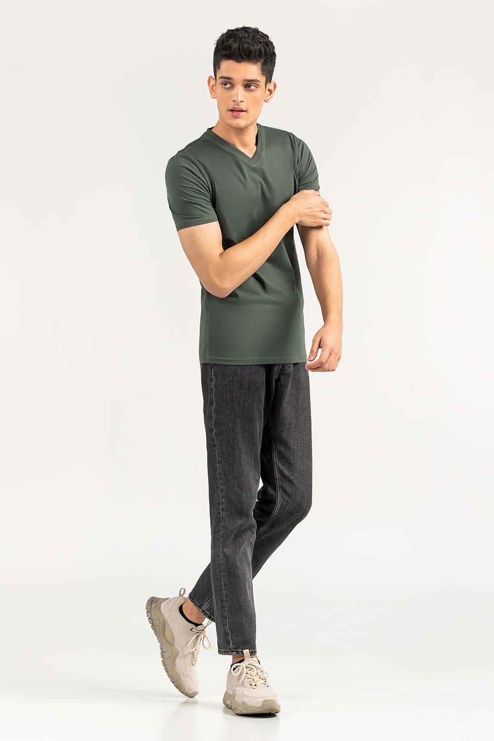 Camo Green Basic T-Shirt JVN-SIG-D041