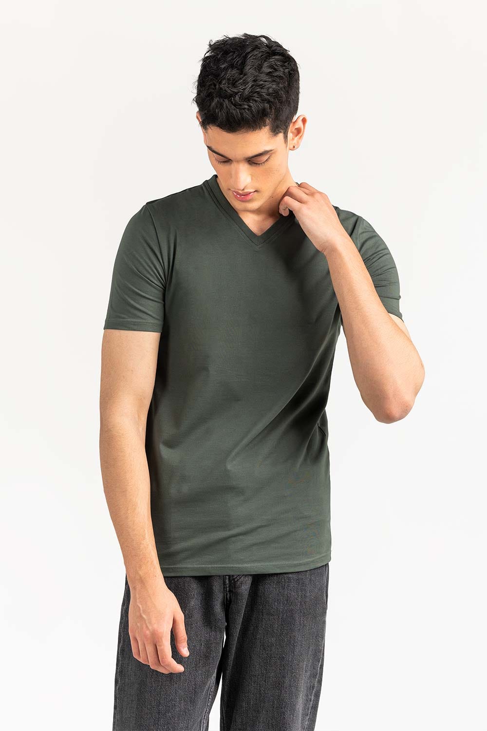 Camo Green Basic T-Shirt JVN-SIG-D041