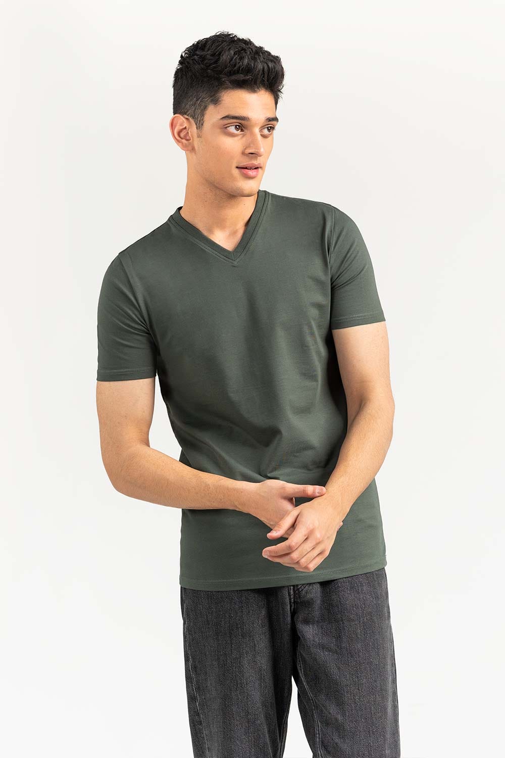 Camo Green Basic T-Shirt JVN-SIG-D041