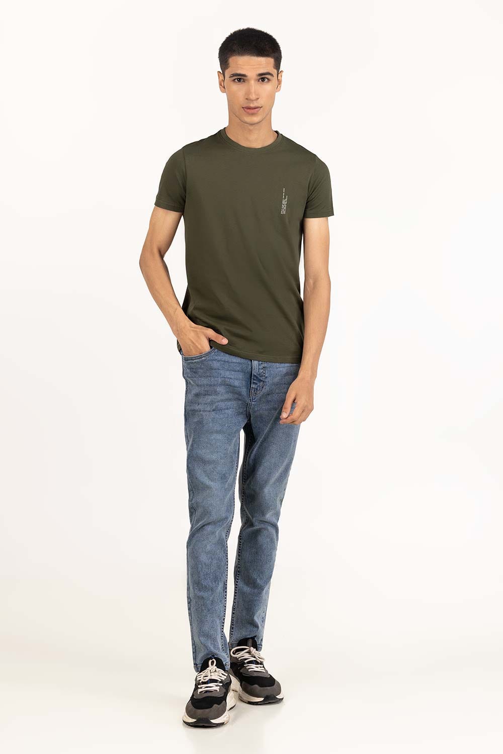 Camo Green Graphic Tee TS-CNSJ23-219