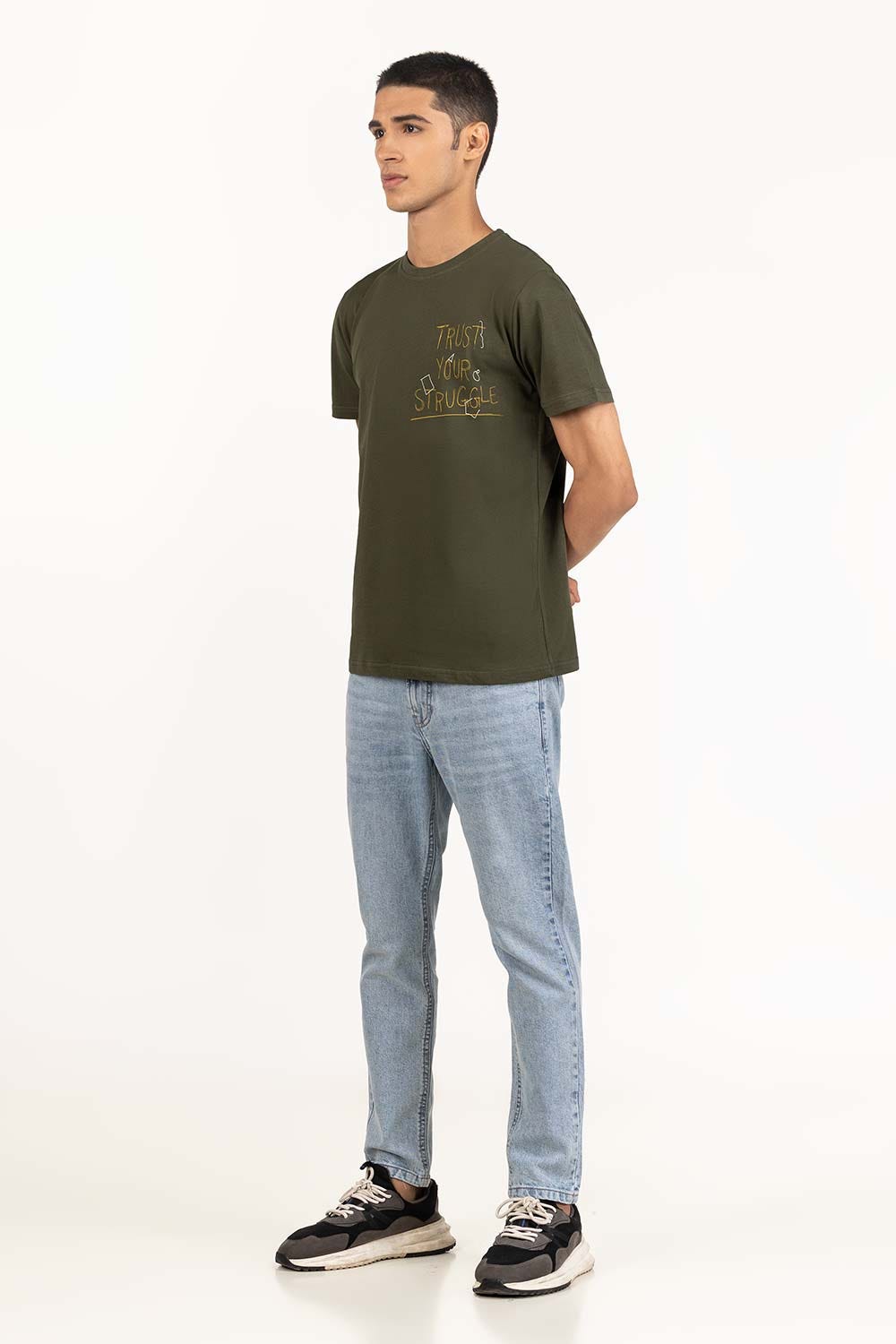 Camo Green Graphic Tee TS-CNSJ23-223