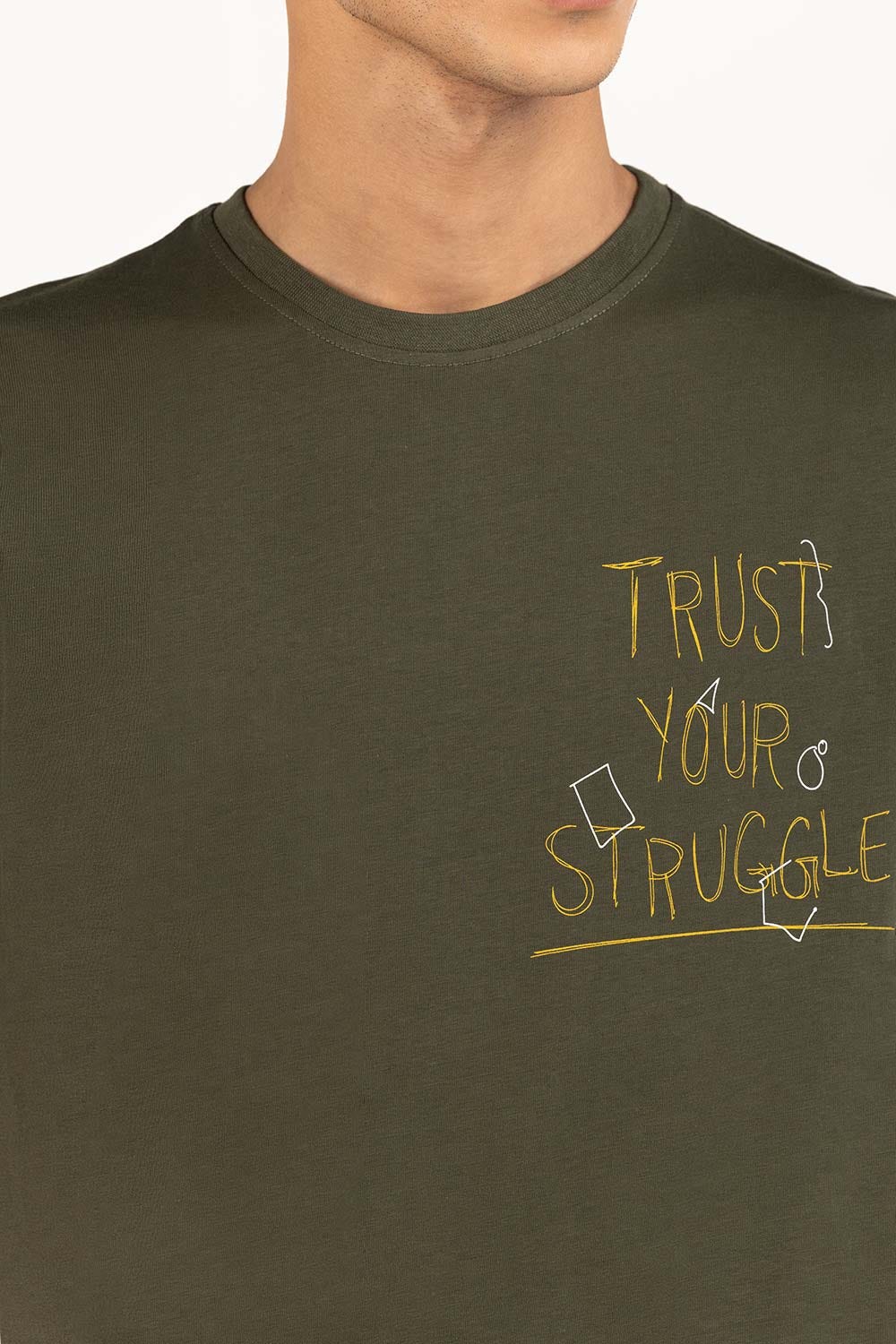 Camo Green Graphic Tee TS-CNSJ23-223