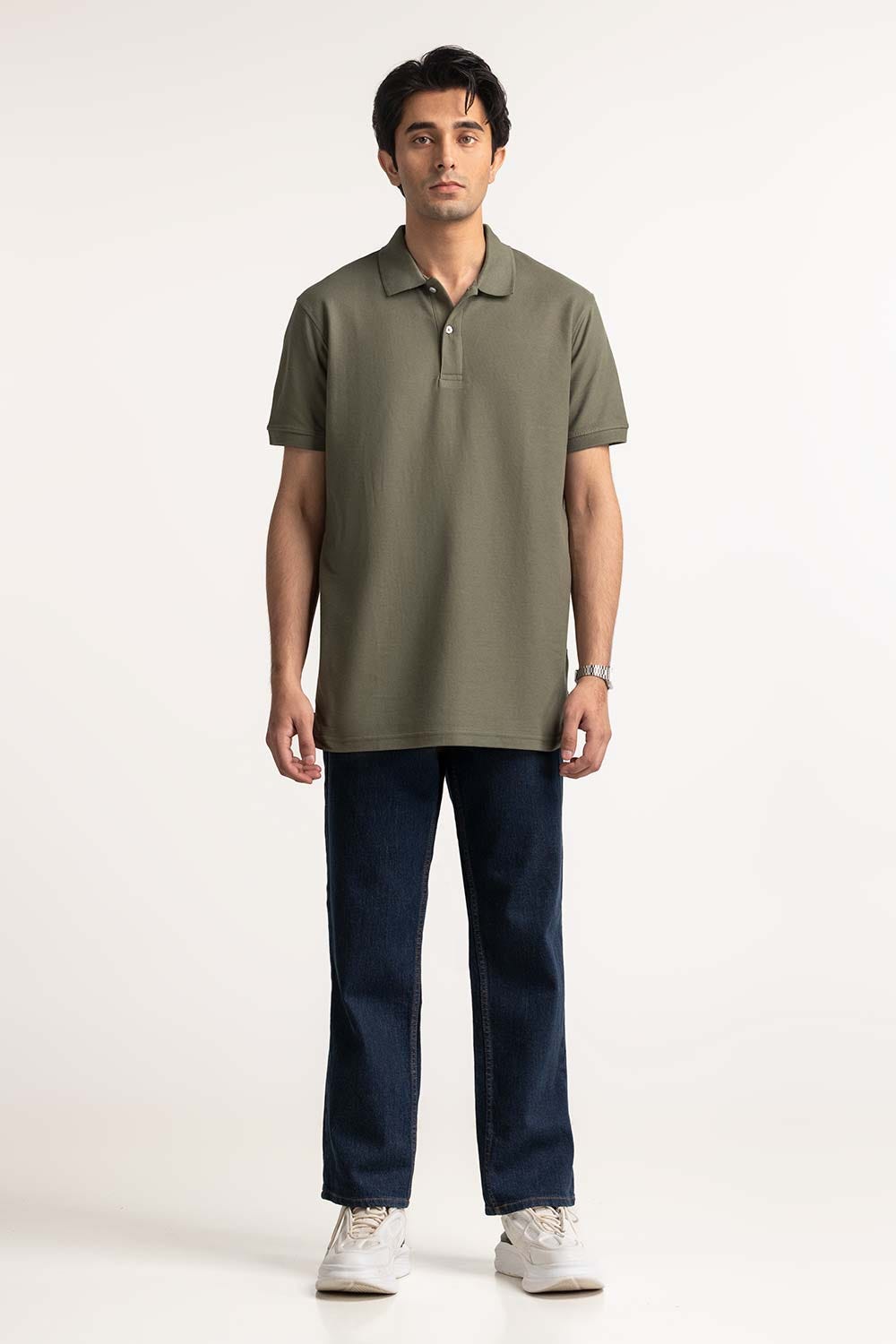 Camo Green Signature Polo PS-SIGPK24-036