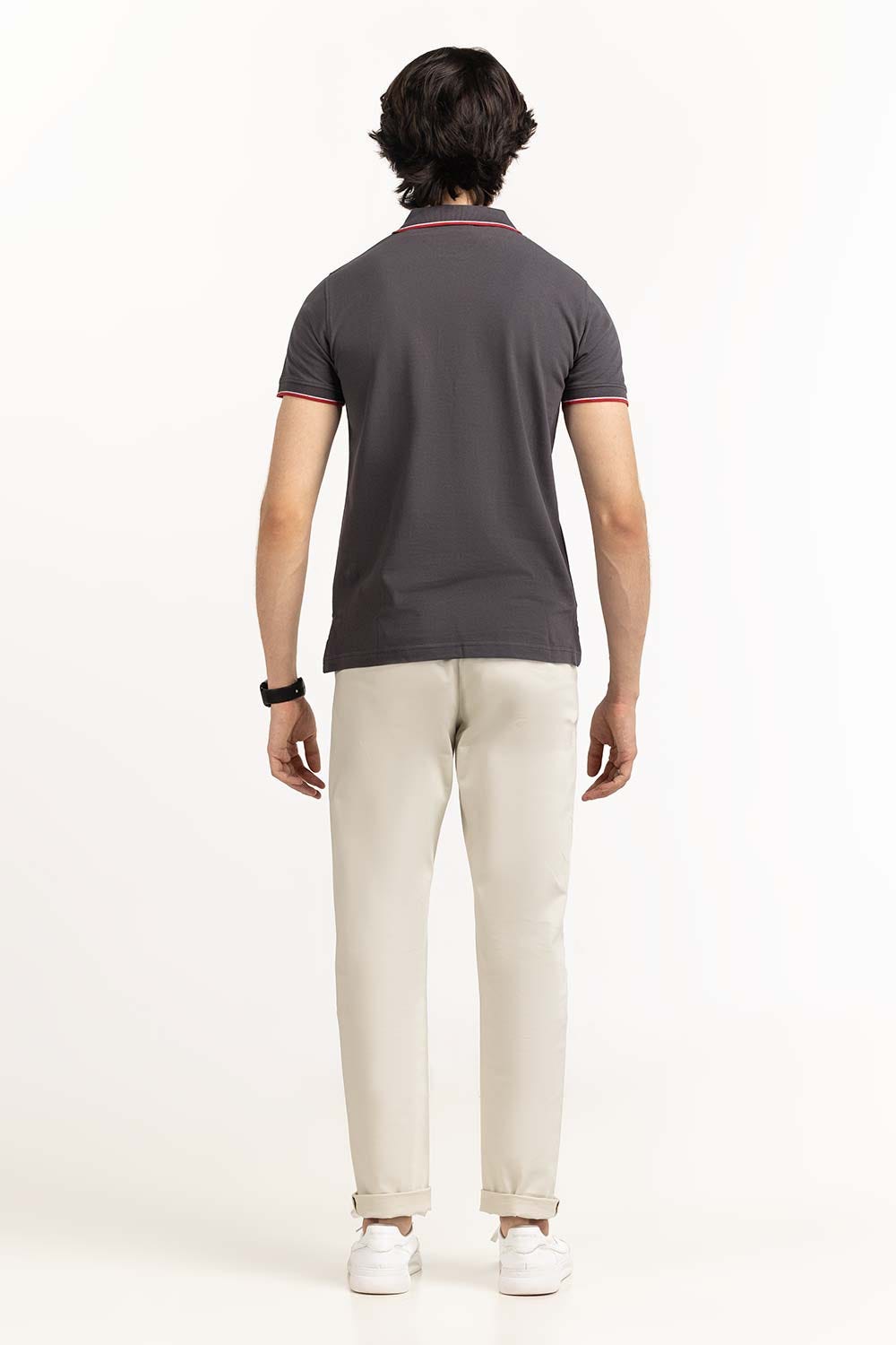 Charcoal Basic Polo PS-FPK23-018