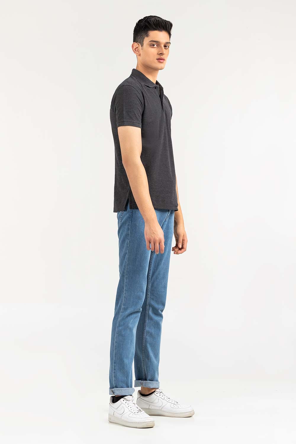 Charcoal Basic Signature Polo PKP-SB-127