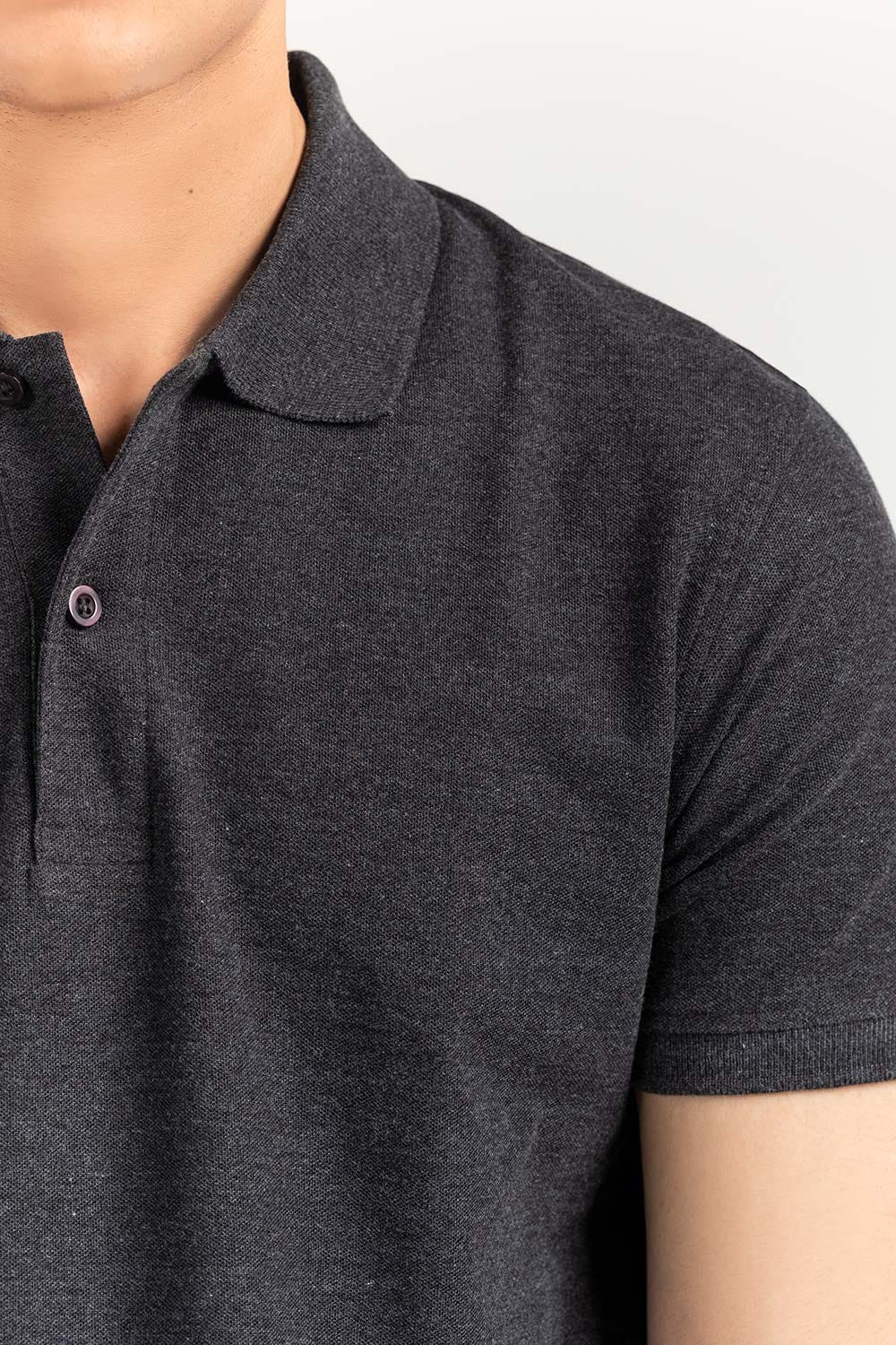 Charcoal Basic Signature Polo PKP-SB-127