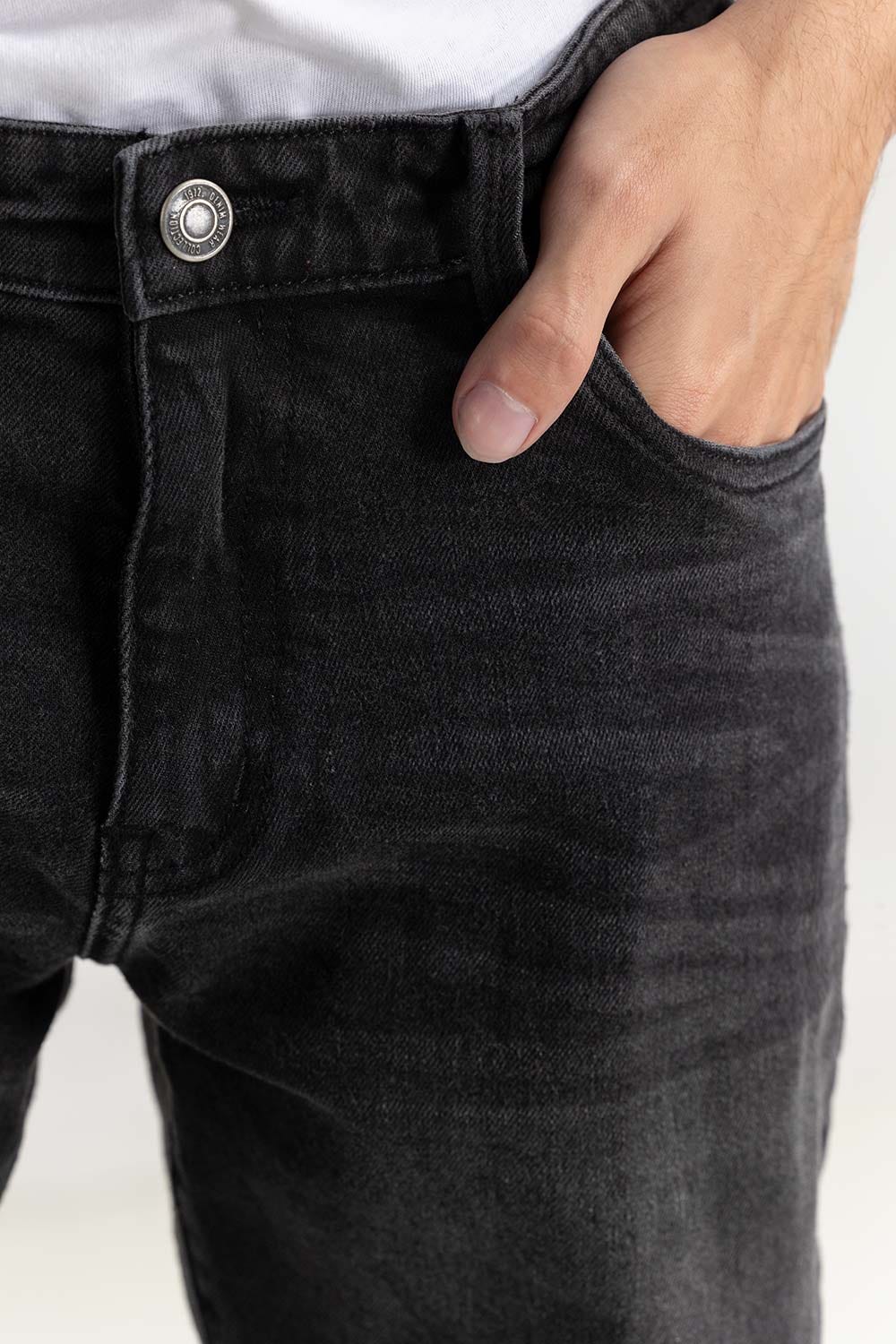 Charcoal Basic Skinny Fit Jeans 224-121-013