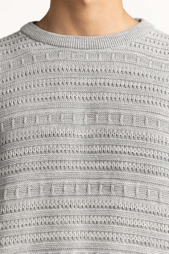 Charcoal Basic Sweater MN-SWT-WS23-018