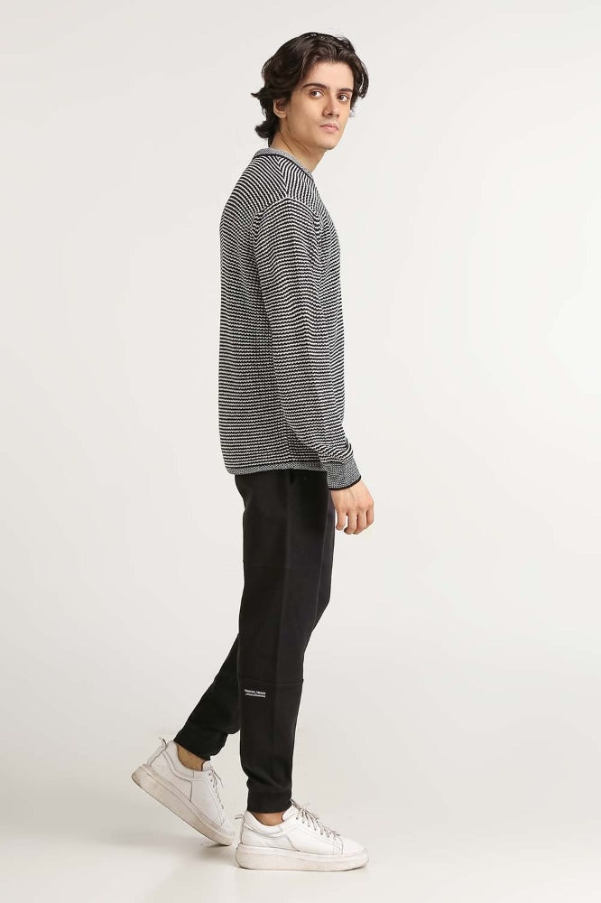 Charcoal Basic Sweater MN-SWT-WS23-144