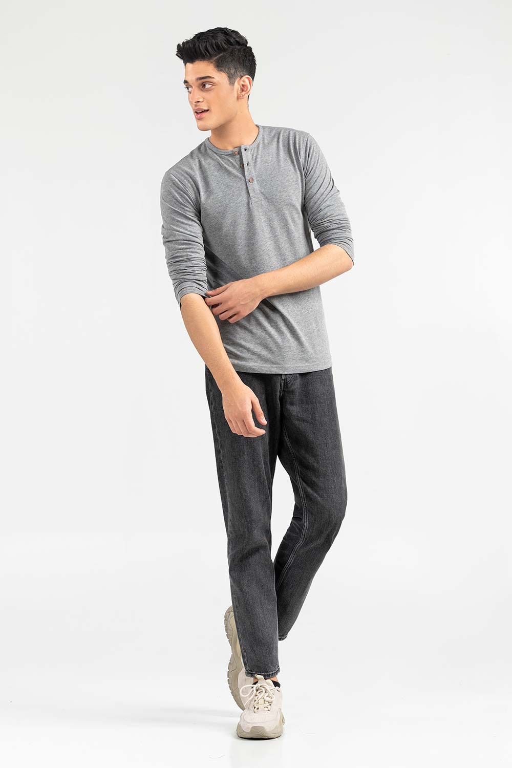 Charcoal Basic T-Shirt FS-HEN-SIG-D021