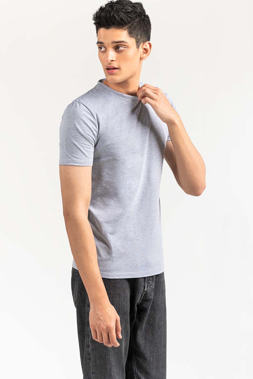 Charcoal Basic T-Shirt JCN-SIG-D049