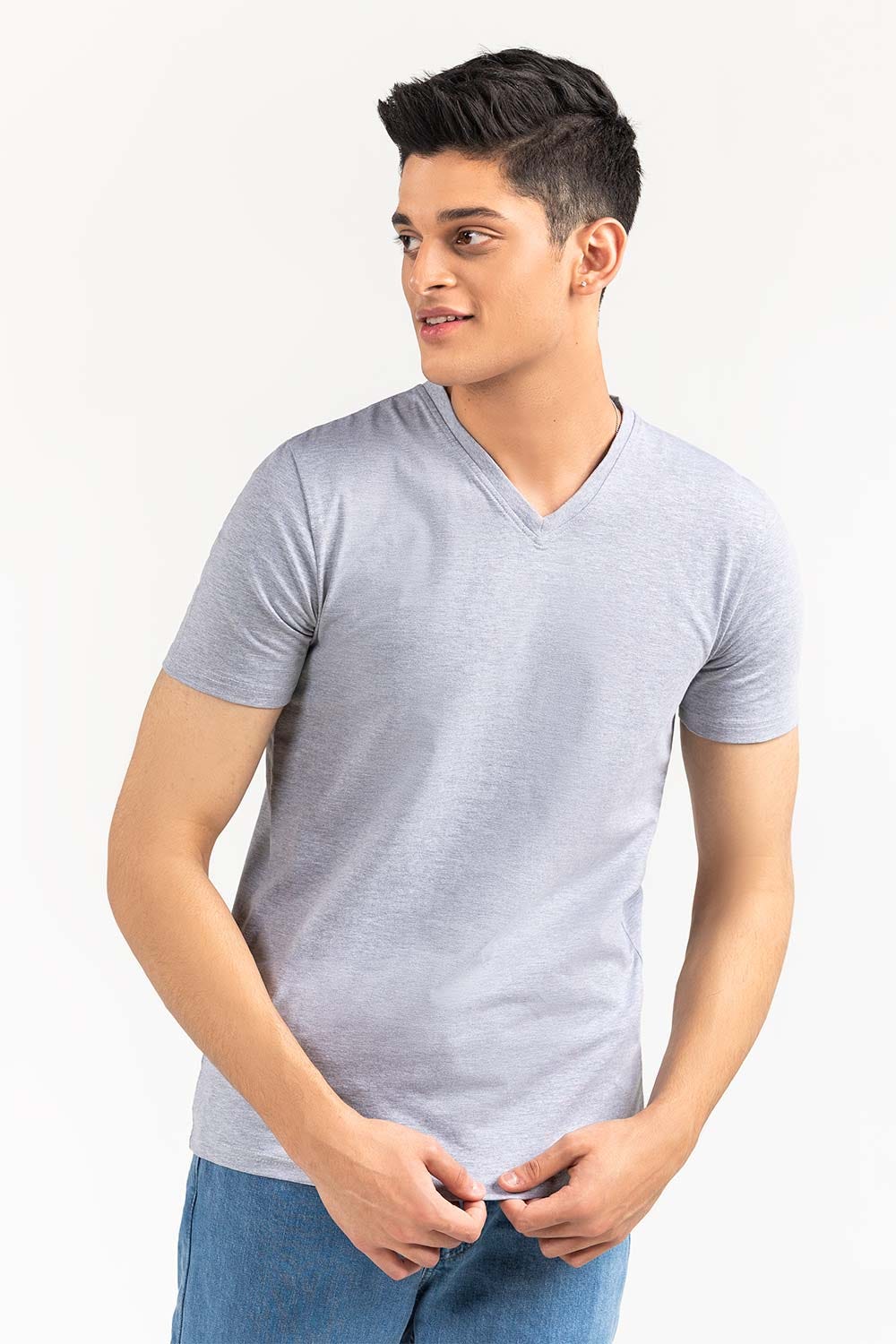 Charcoal Basic T-Shirt JVN-SIG-D045
