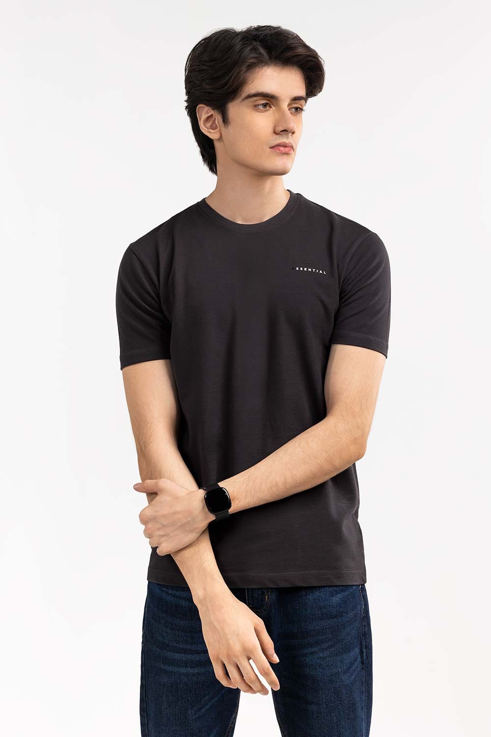 Charcoal Basic T-Shirt PK-CN-SIG-D19