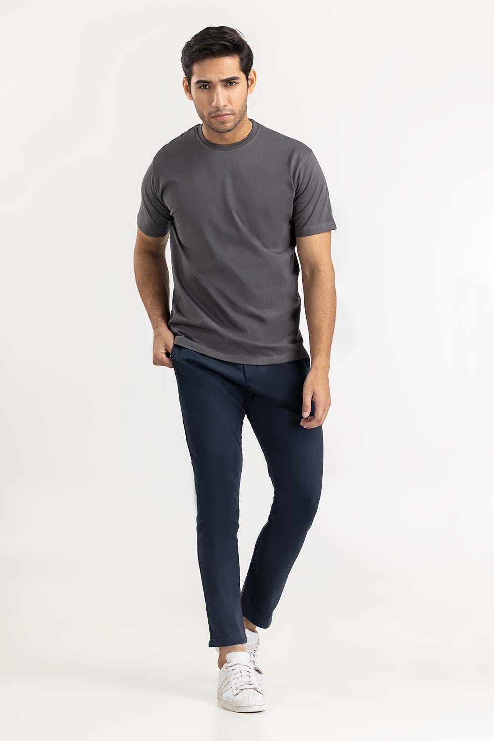 Charcoal Basic Tee LW-TS22-006