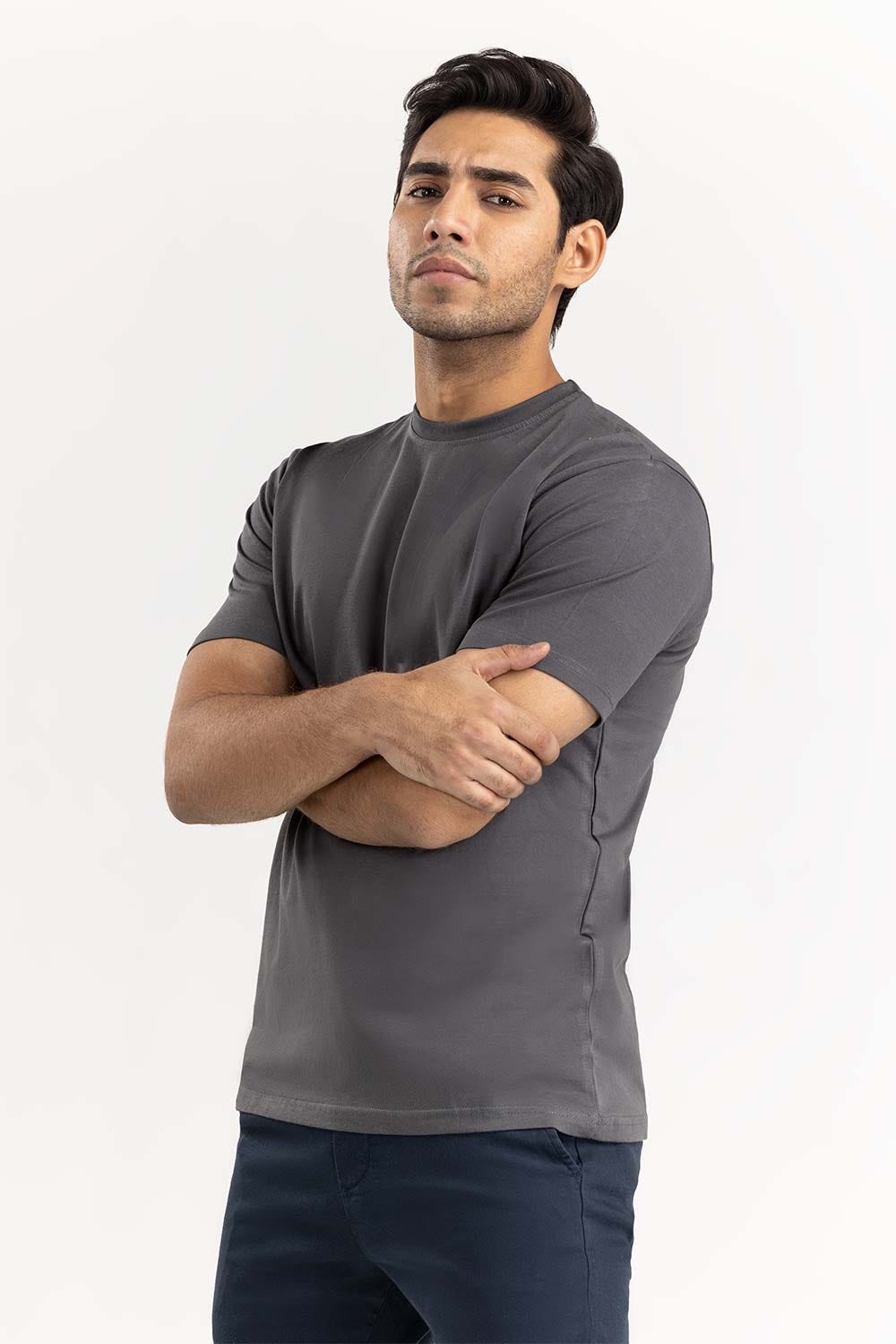 Charcoal Basic Tee LW-TS22-006