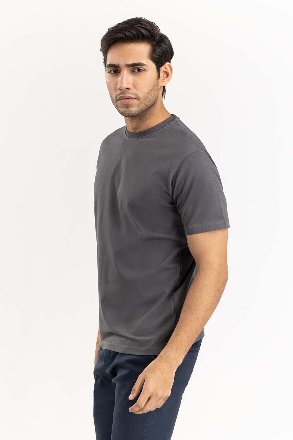 Charcoal Basic Tee LW-TS22-006