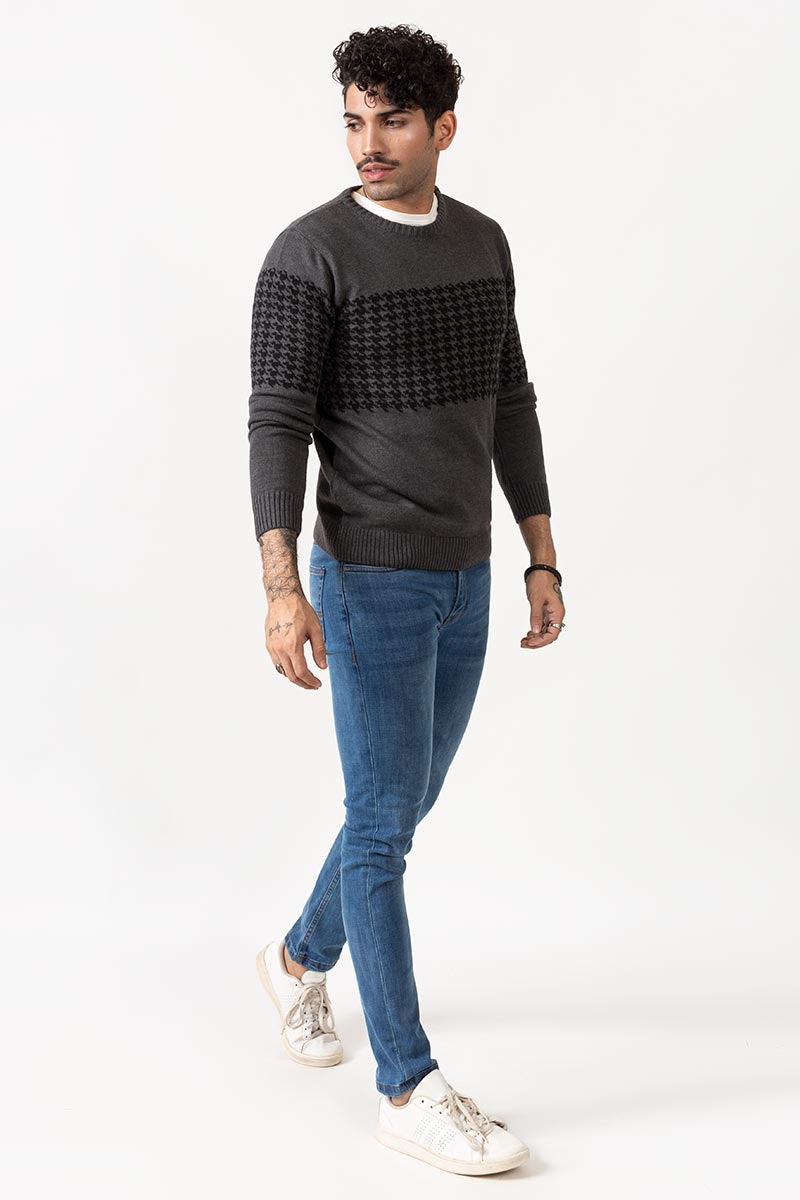 Charcoal Fashion Sweater - FS-SWT-FD-143-01