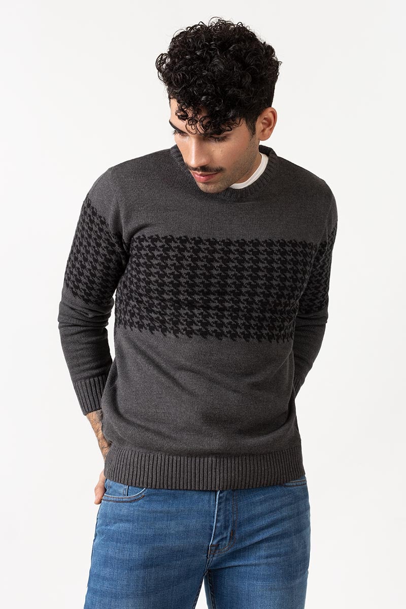 Charcoal Fashion Sweater - FS-SWT-FD-143-01