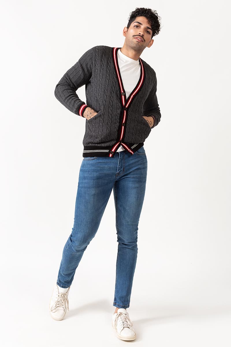 Charcoal Fashion Sweater - FS-SWT-FD-155-01