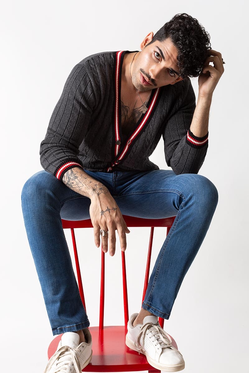 Charcoal Fashion Sweater - FS-SWT-FD-155-01