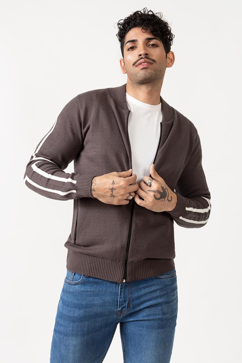 Charcoal Fashion Sweater - FS-SWT-VPN-FD-182-01