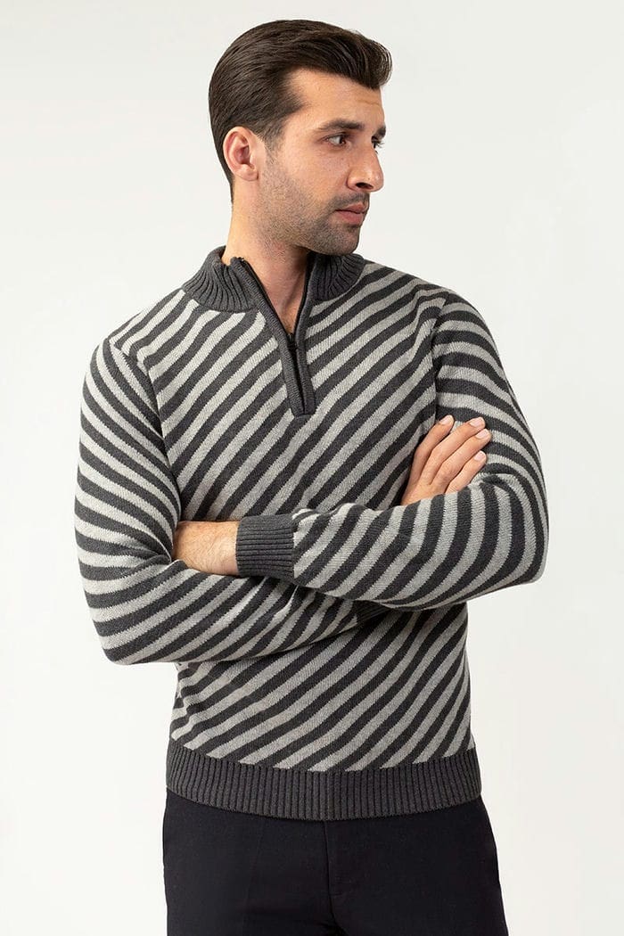 Charcoal Fashion Sweater FS-SWT-FD-253-01