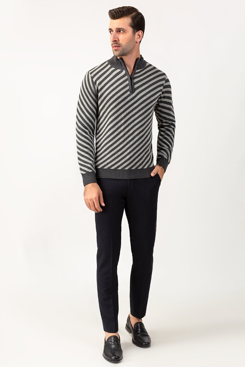 Charcoal Fashion Sweater FS-SWT-FD-253-01