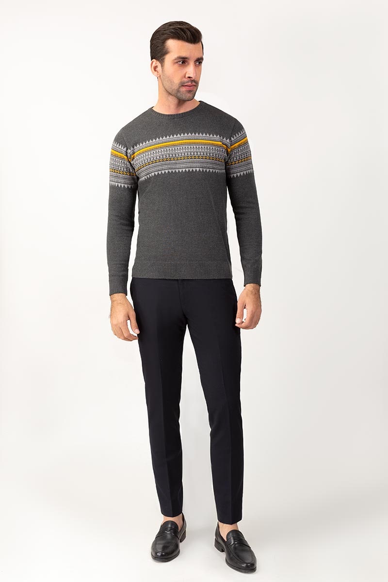 Charcoal Fashion Sweater FS-SWT-FD-264-01