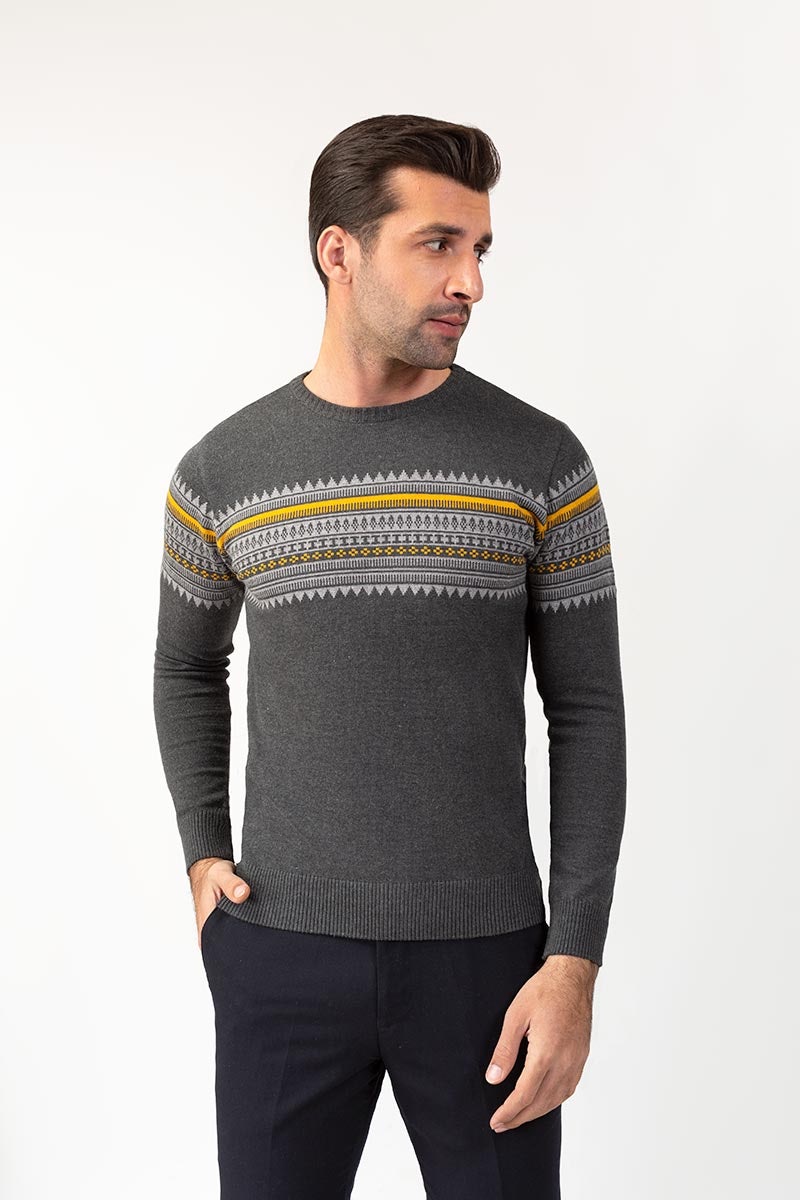 Charcoal Fashion Sweater FS-SWT-FD-264-01