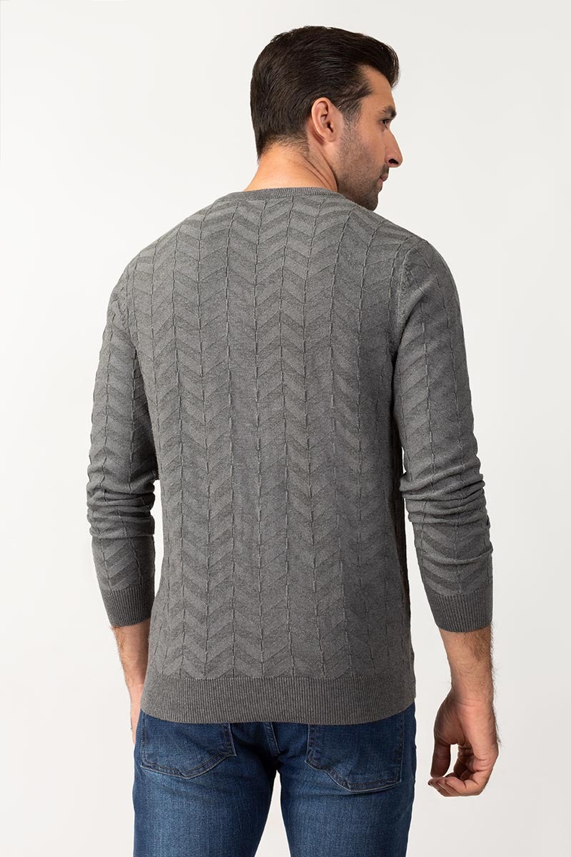 Charcoal Fashion Sweater FS-SWT-VPN-FD-216-01