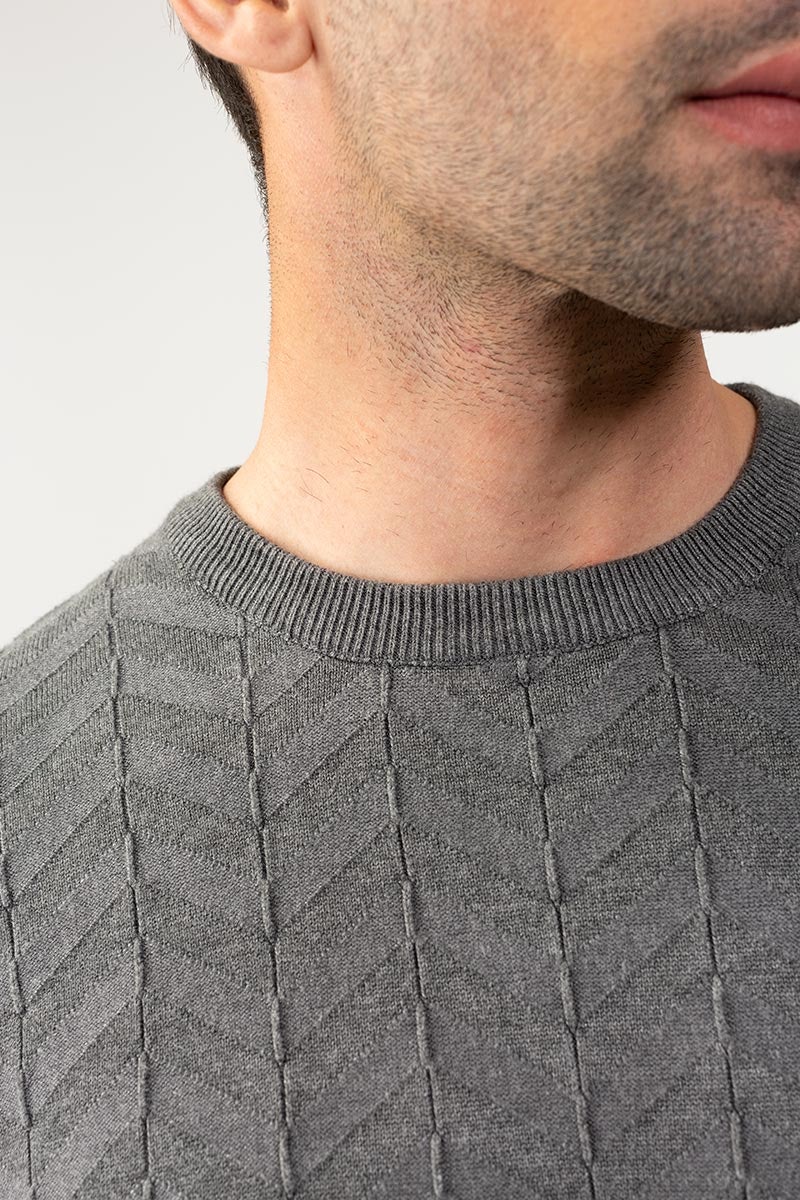 Charcoal Fashion Sweater FS-SWT-VPN-FD-216-01