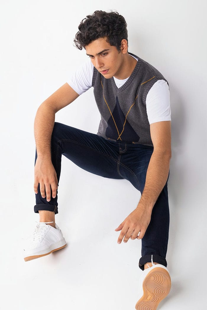 Charcoal Fashion Sweater SL-SWT-FD-28-01