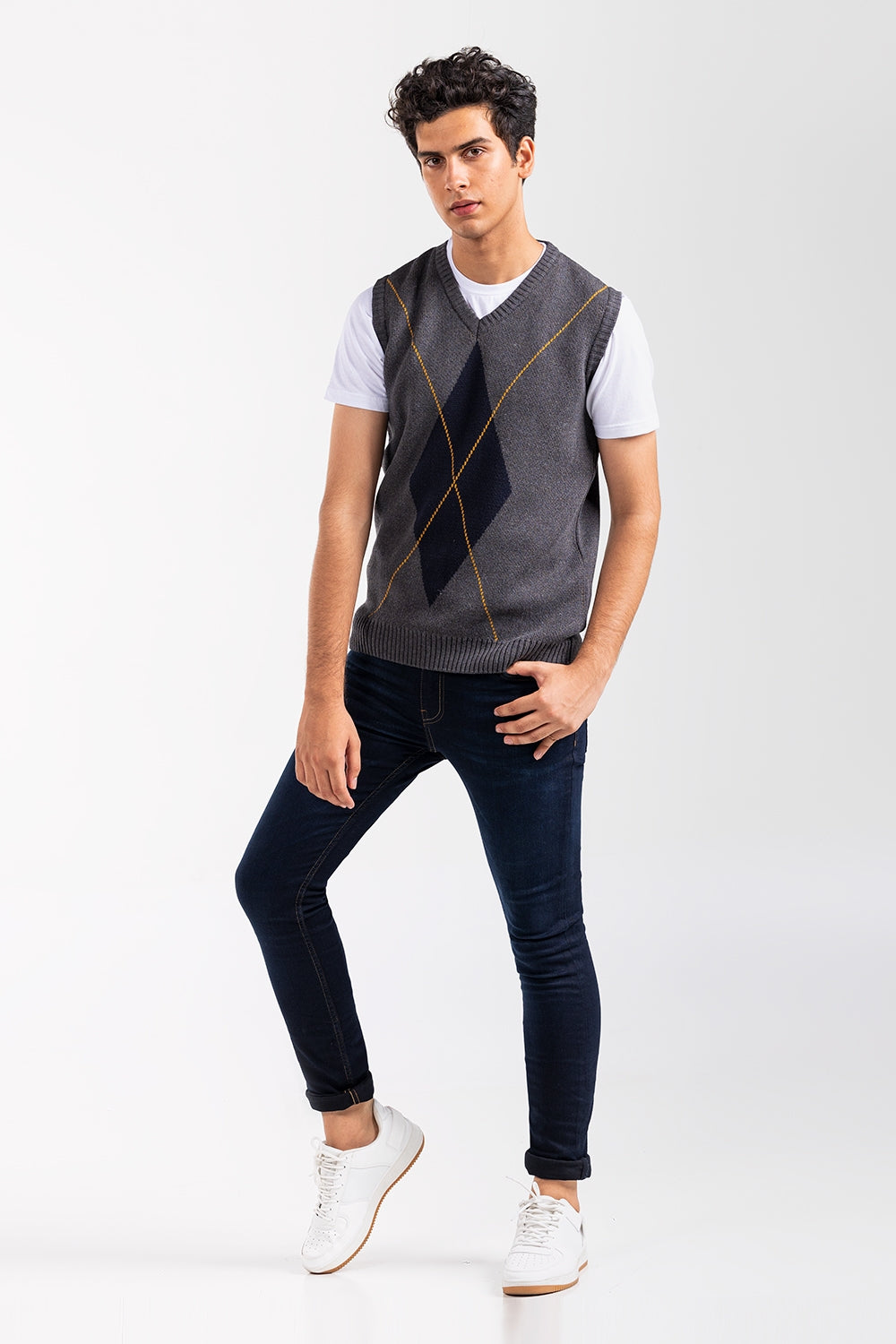 Charcoal Fashion Sweater SL-SWT-FD-28-01