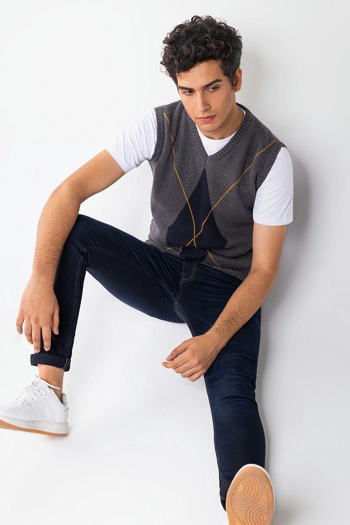 Charcoal Fashion Sweater SL-SWT-FD-28-01