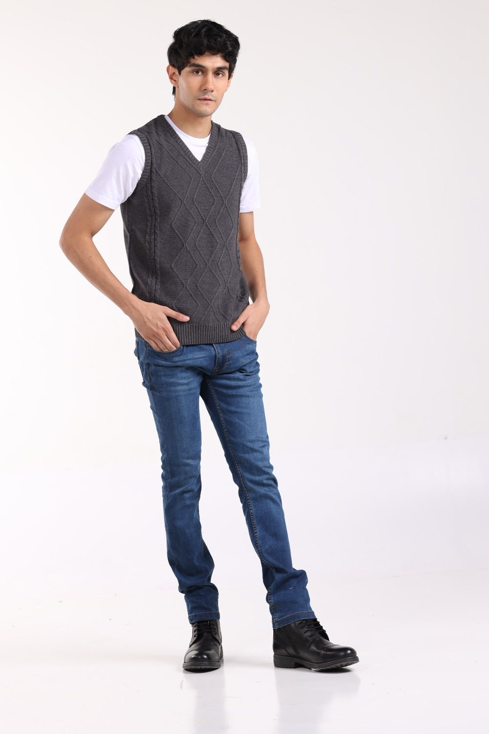 Charcoal Fashion Sweater SL-SWT-FD-30-01