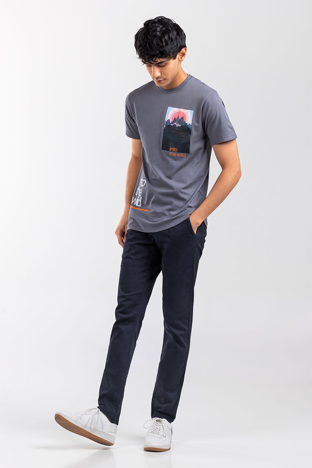 Charcoal Fashion T-Shirt JGP-URB-D251-01