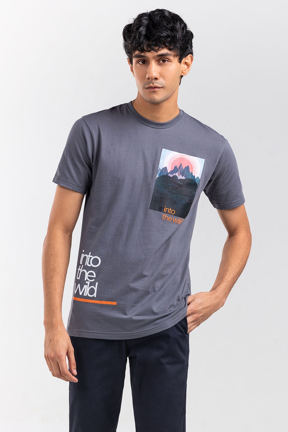 Charcoal Fashion T-Shirt JGP-URB-D251-01