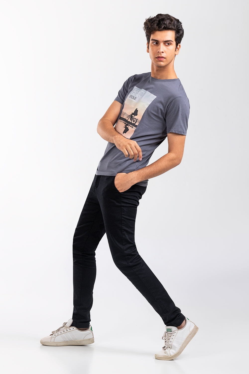 Charcoal Graphic Tee JGP-URB-D245-02