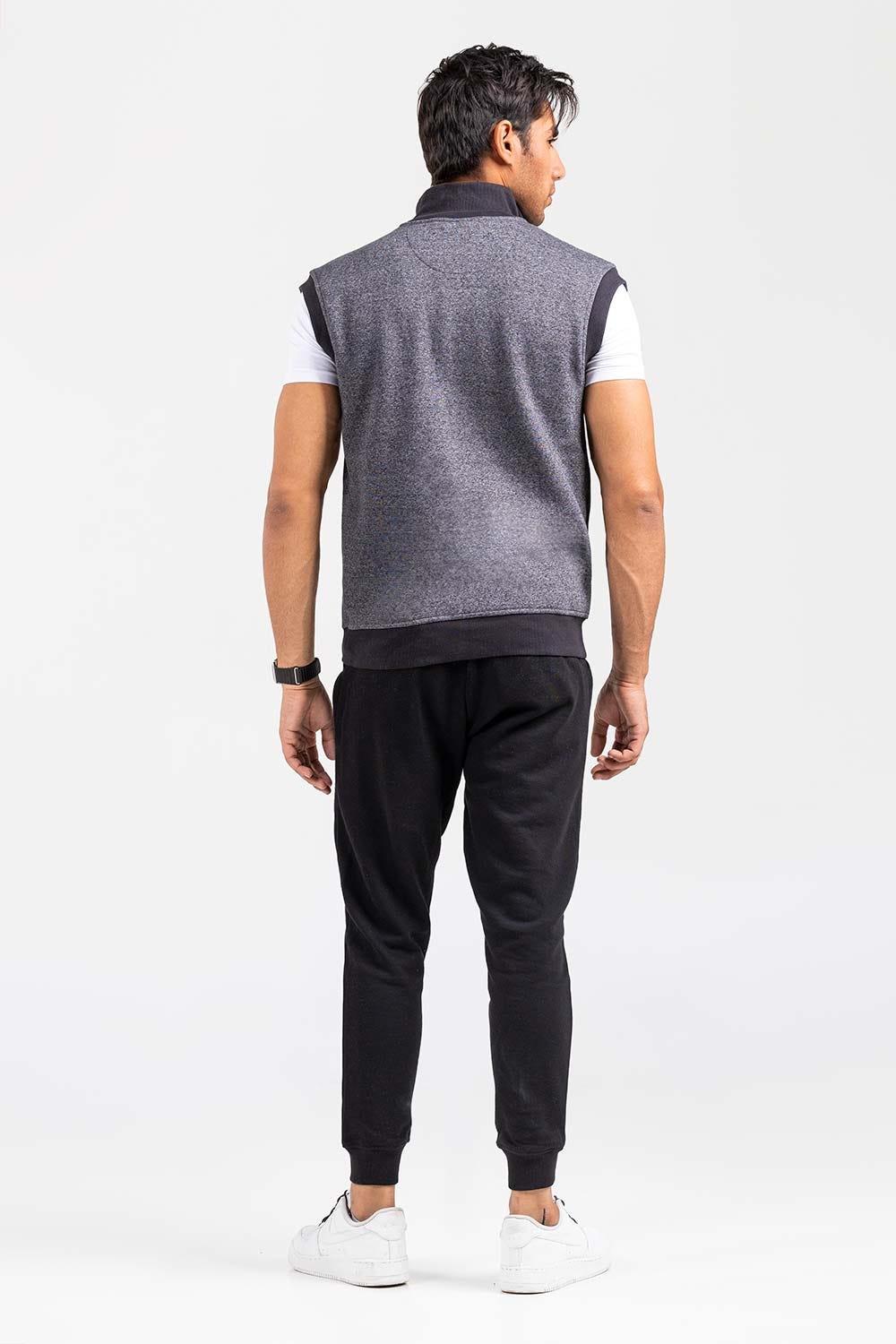 Charcoal Mock Neck Jacket JKT-MNV-D25-01