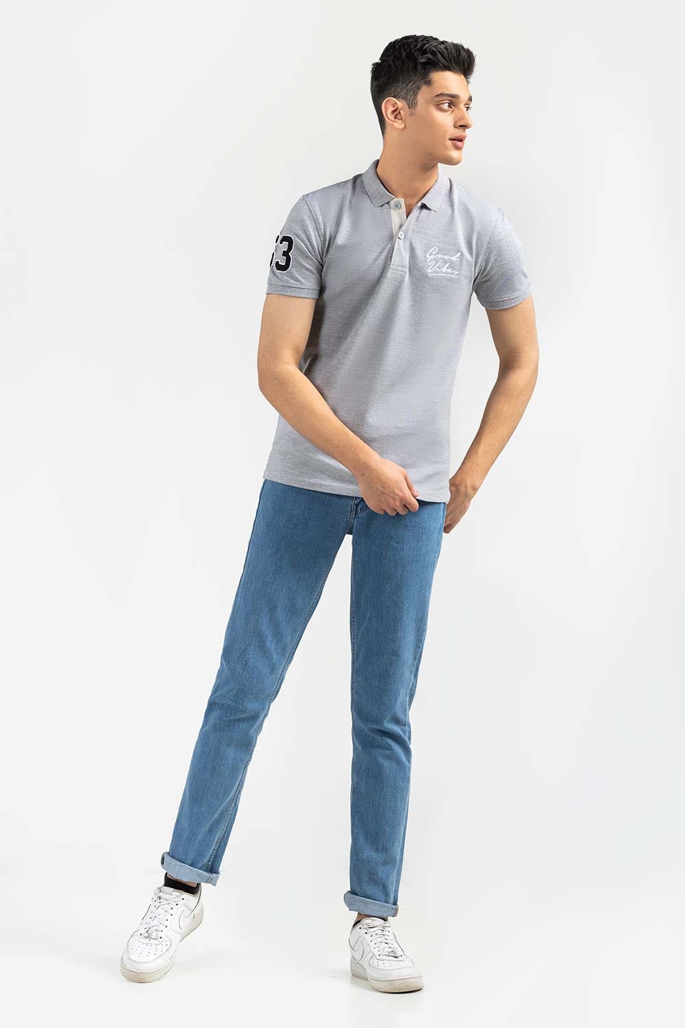 Charcoal Sport Polo PKP-SP-115