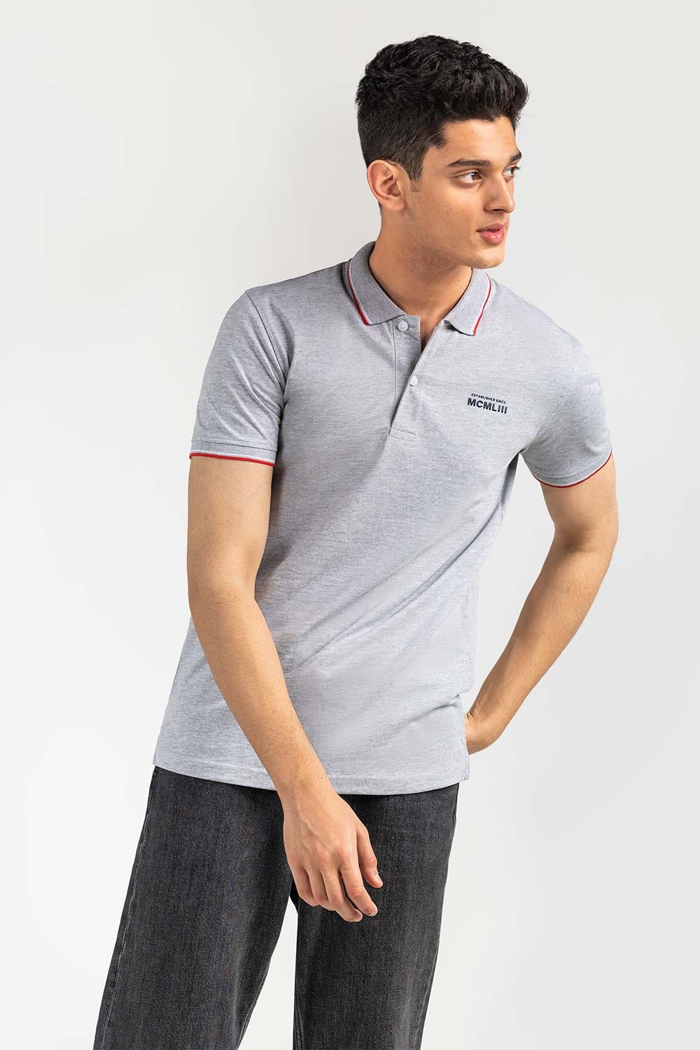 Charcoal Sport Polo SJP-SP-11