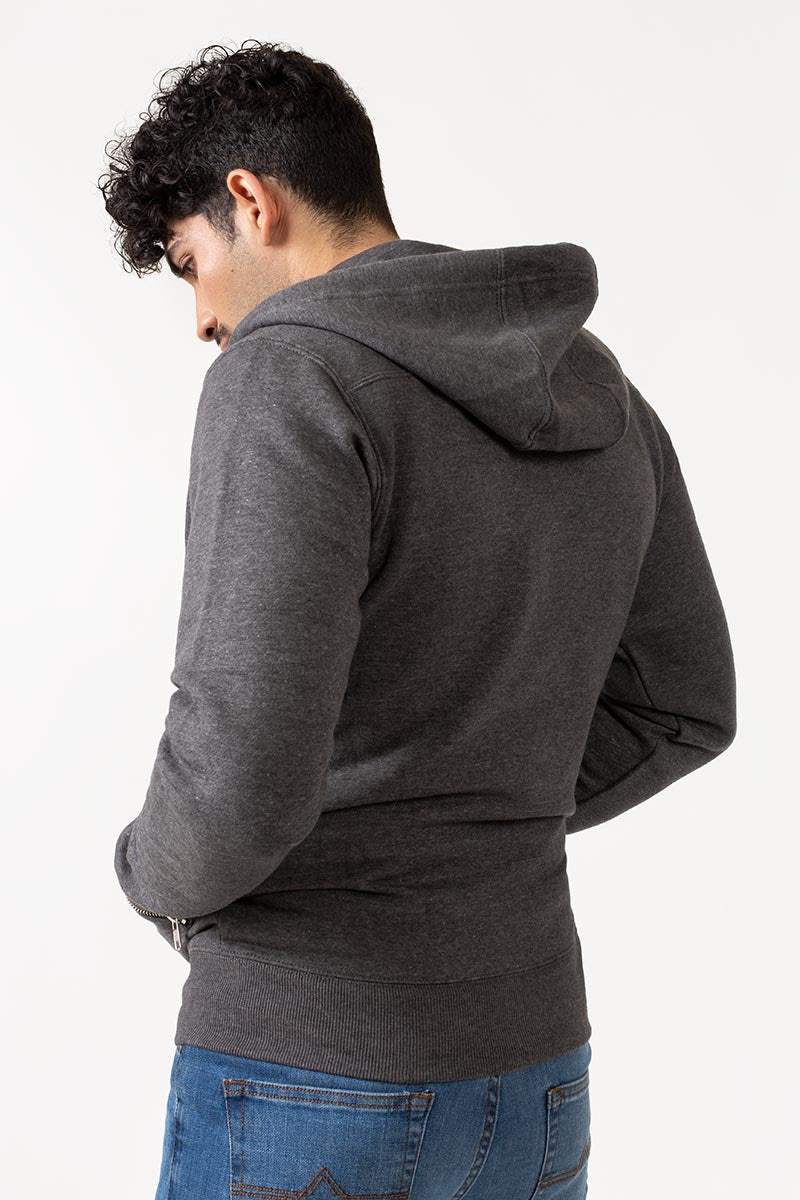 Charcoal Zipper Jacket - JKT-HZJ-D31-01