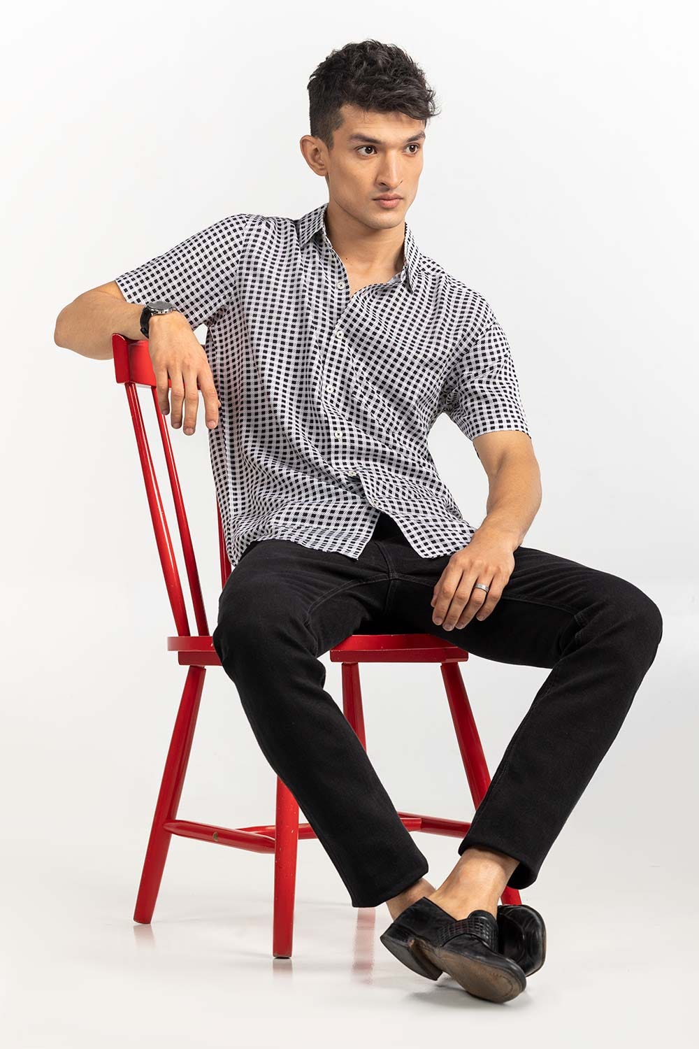 Checkered Casual Shirt HSS-YD22-006