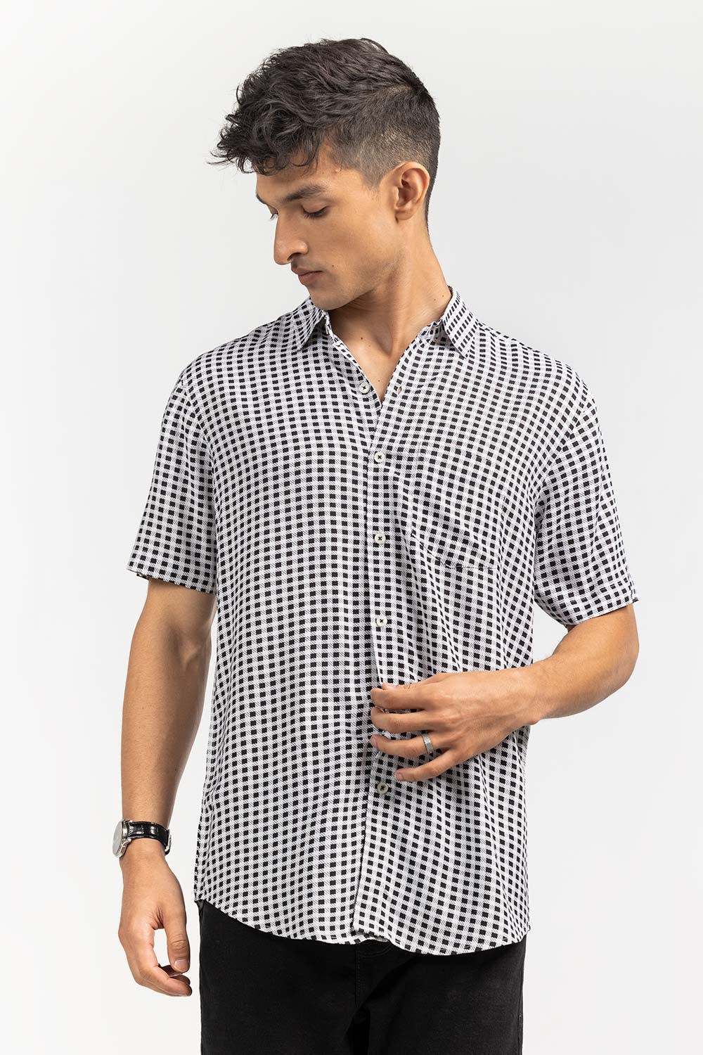 Checkered Casual Shirt HSS-YD22-006