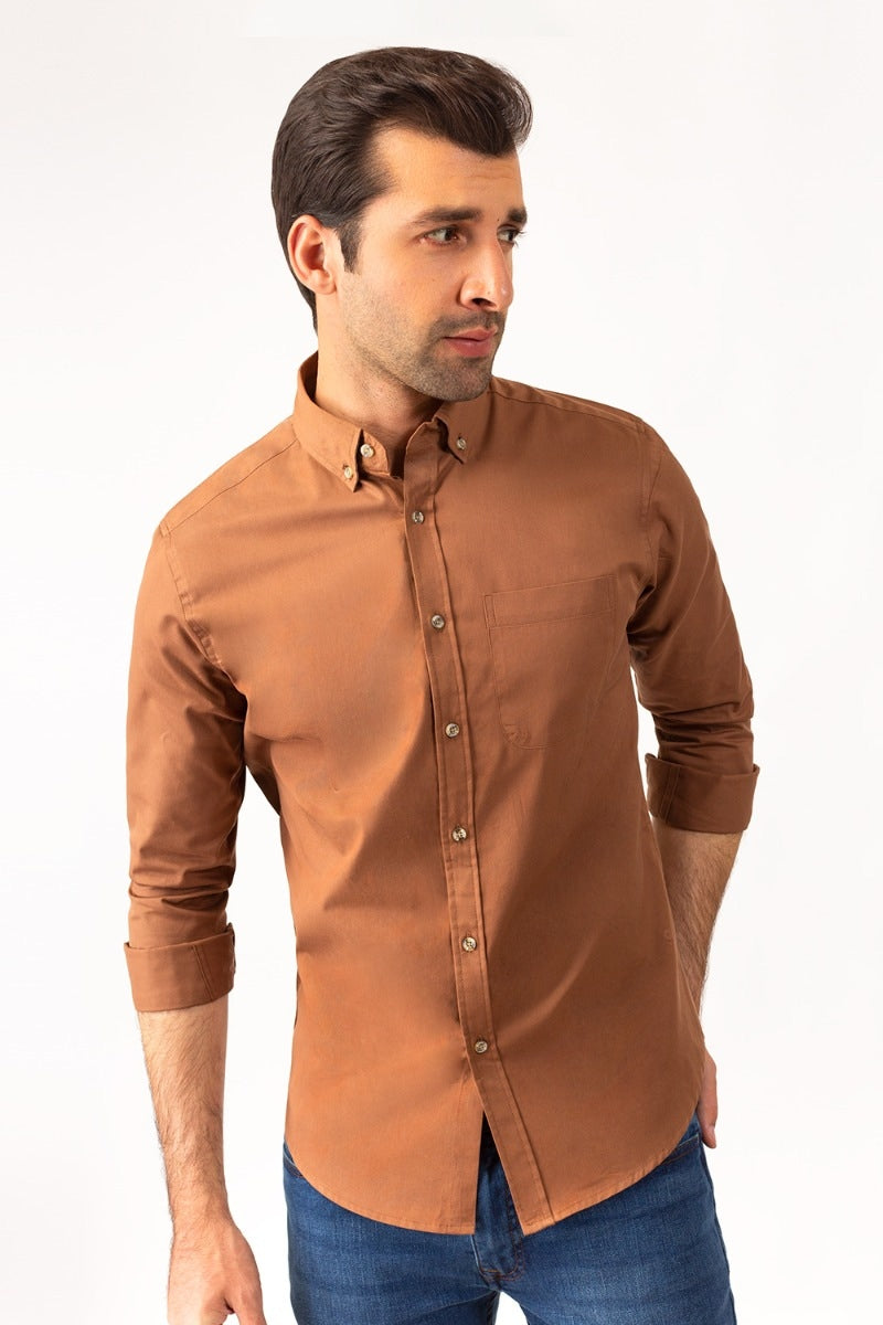 Brown Twill Shirt CM-PD-449 CS