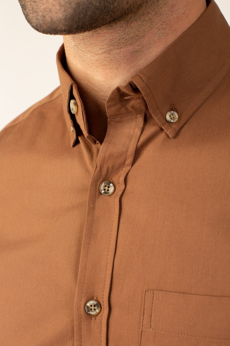 Brown Twill Shirt CM-PD-449 CS