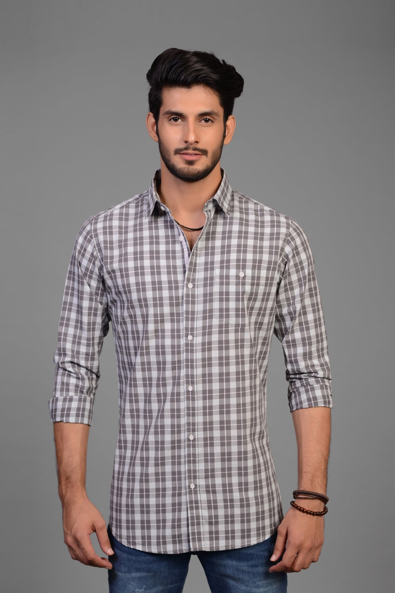 Grey Casual Shirt CM-YD-2131